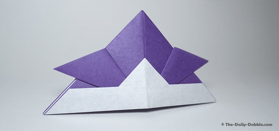 origami samurai helmet complete