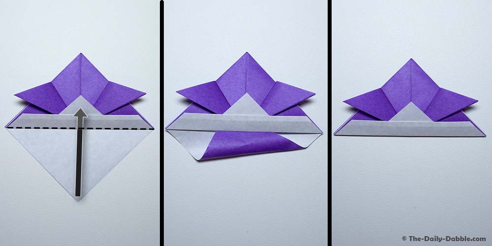 origami samurai helmet step 11