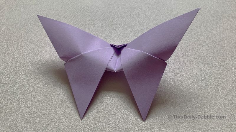 easy origami butterfly complete