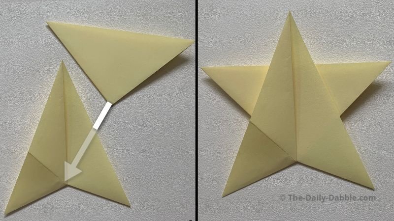 easy origami star fold 7