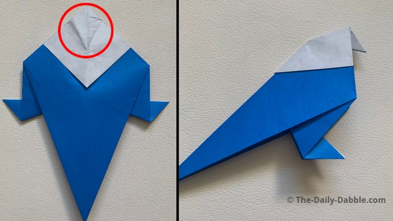 origami bird fold 13