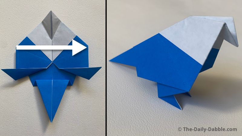 origami bird fold 16