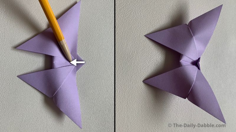 origami butterfly step 9