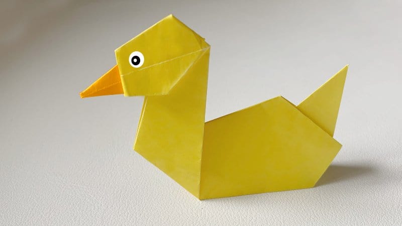 origami duck complete