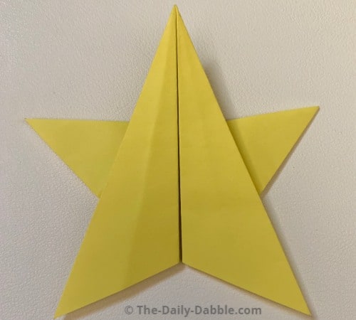 origami star completed
