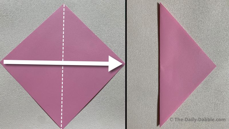origami tulip step 1