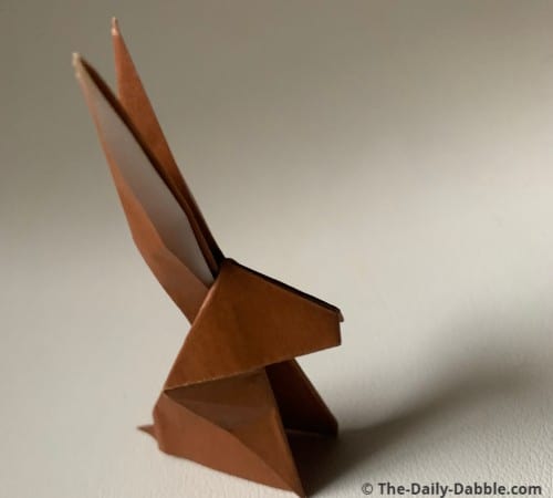 traditional origami rabbit complete