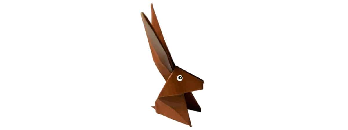 traditional origami rabbit