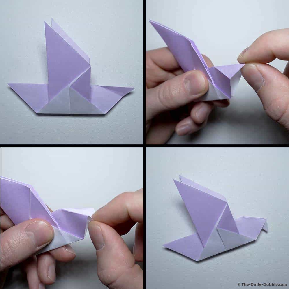 origami dove step 10