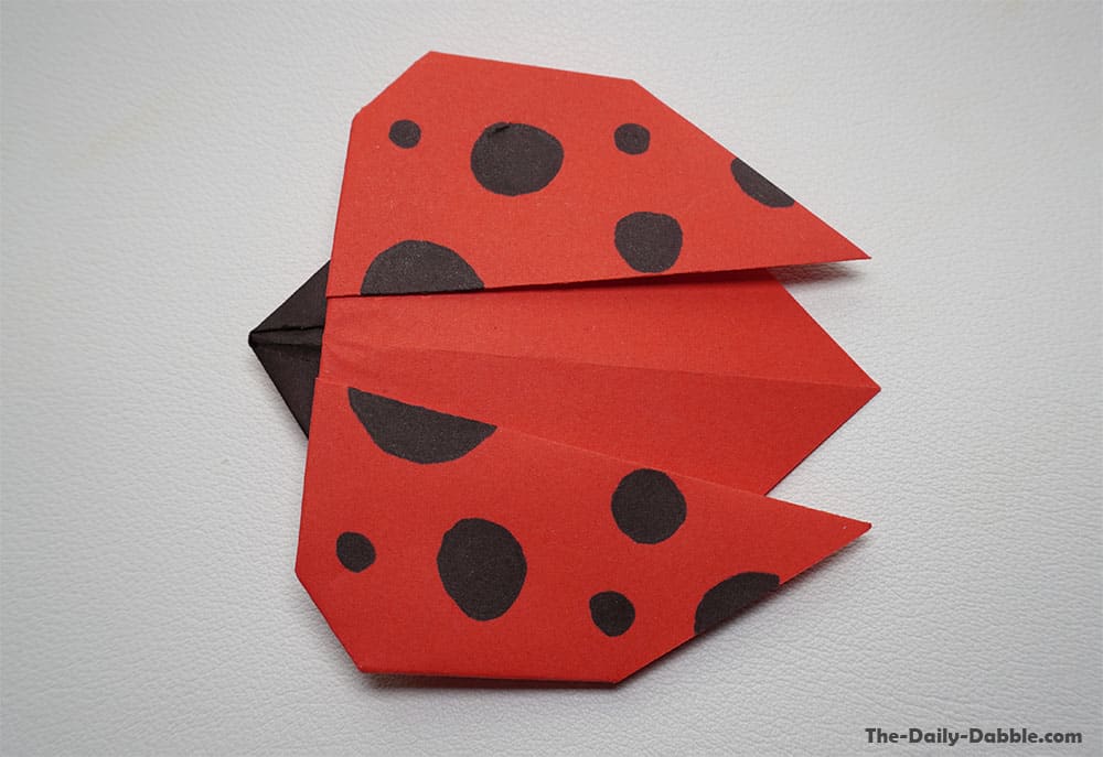 origami insects easy ladybug