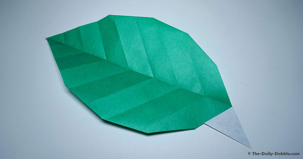 origami leaf complete