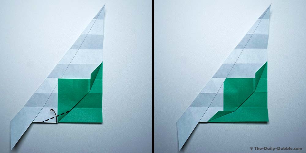 origami leaf step 15