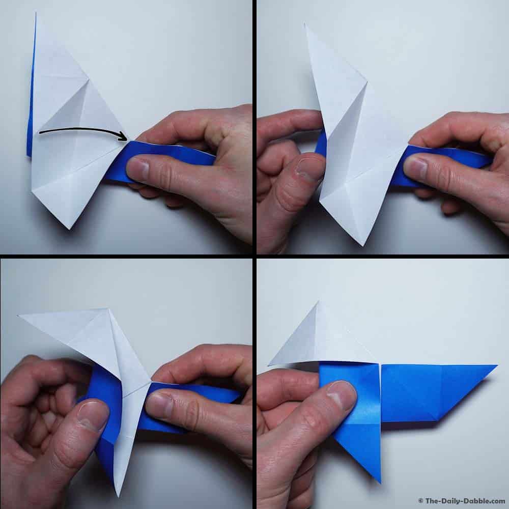 origami pajarita step 10