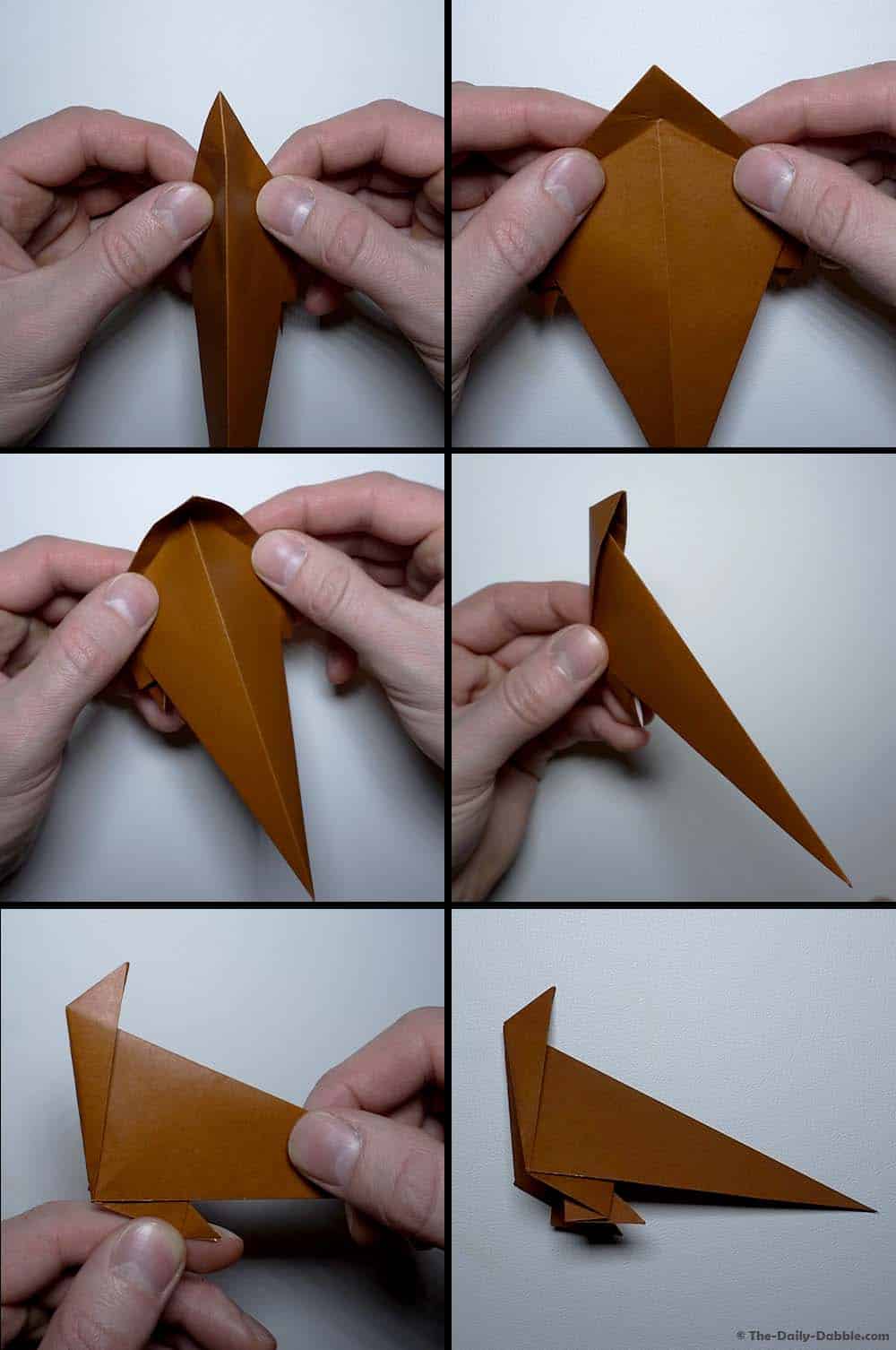 origami turkey step 12