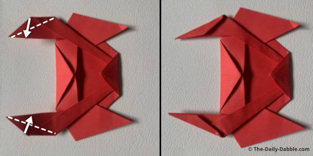 easy origami crab fold 11
