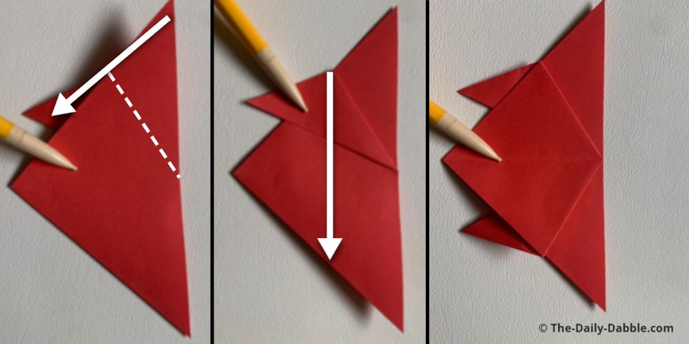 easy origami crab fold 6
