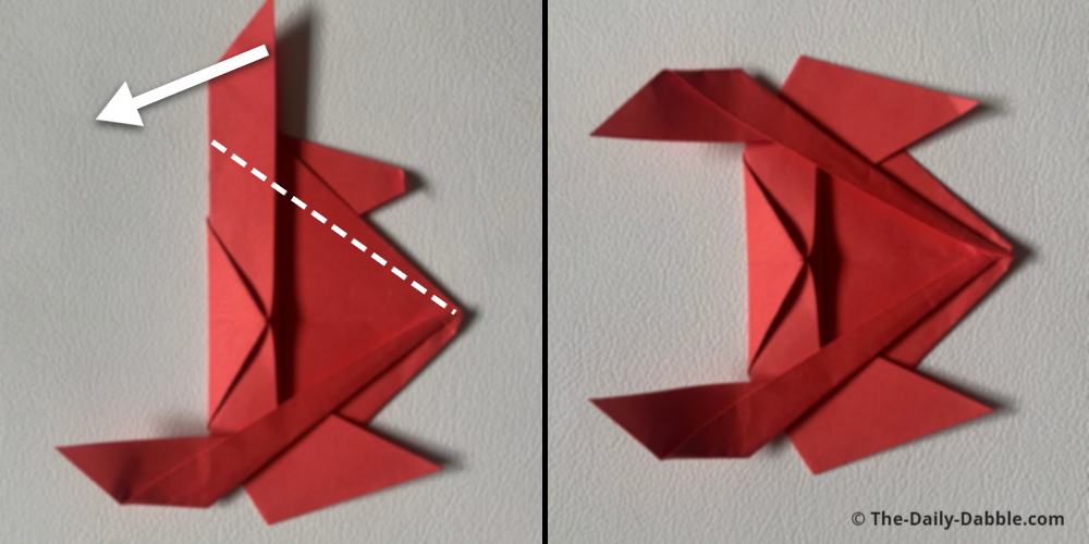 easy origami crab fold 9