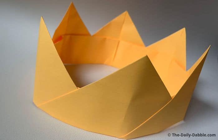 easy origami crown complete