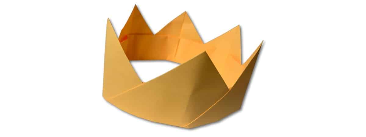easy origami crown
