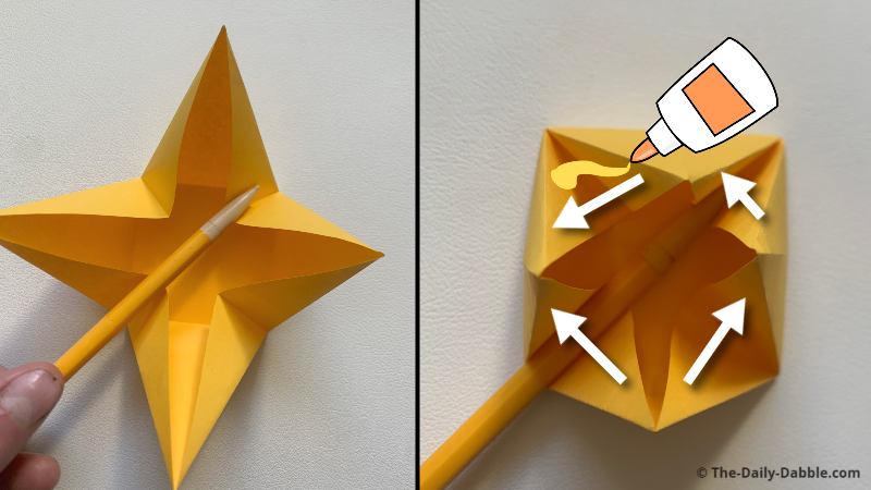 easy origami pyramid fold 8