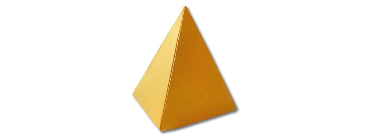 easy origami pyramid