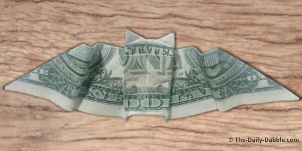 money origami animal bat
