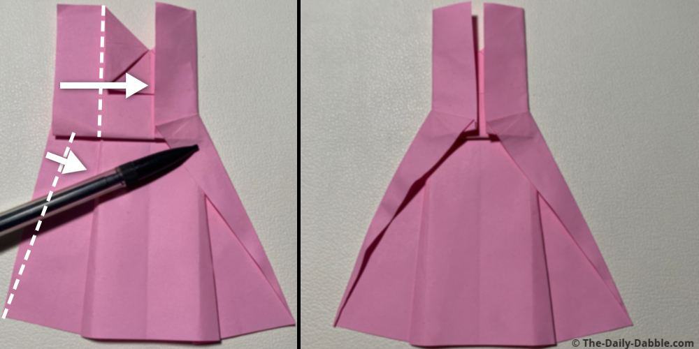origami dress fold 10