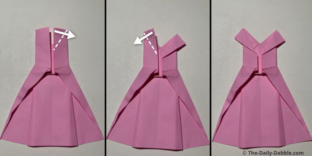 origami dress fold 11