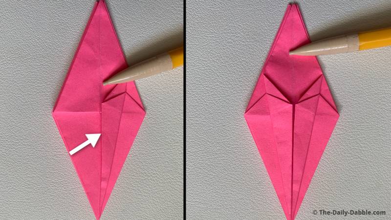 origami lily fold 21