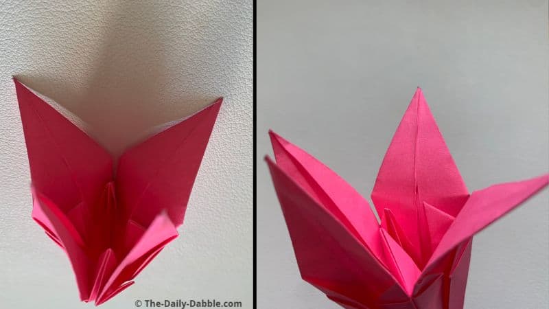 origami lily fold 23