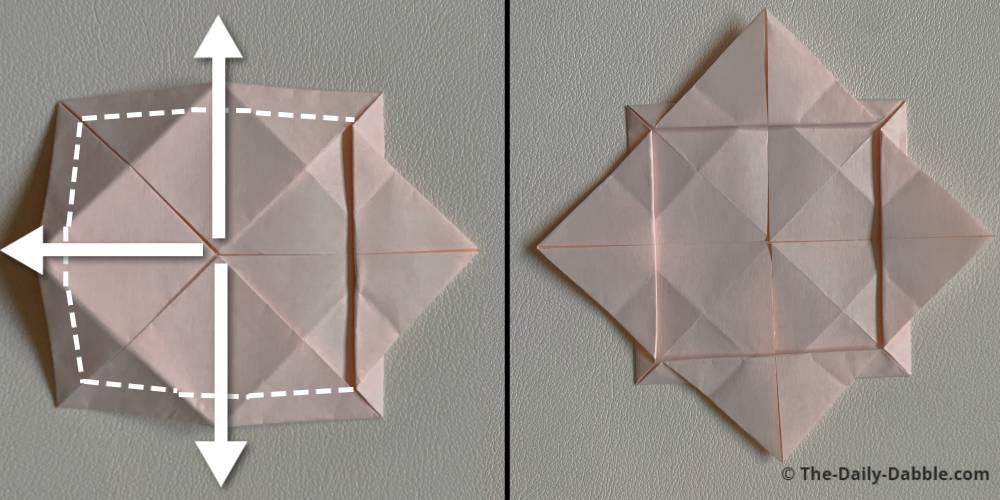 origami lotus flower fold 6