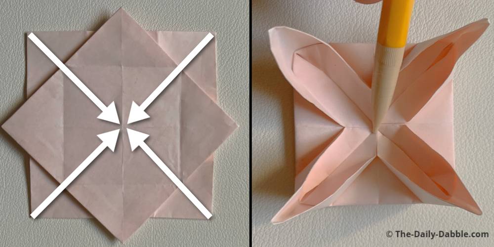 origami lotus flower fold 7