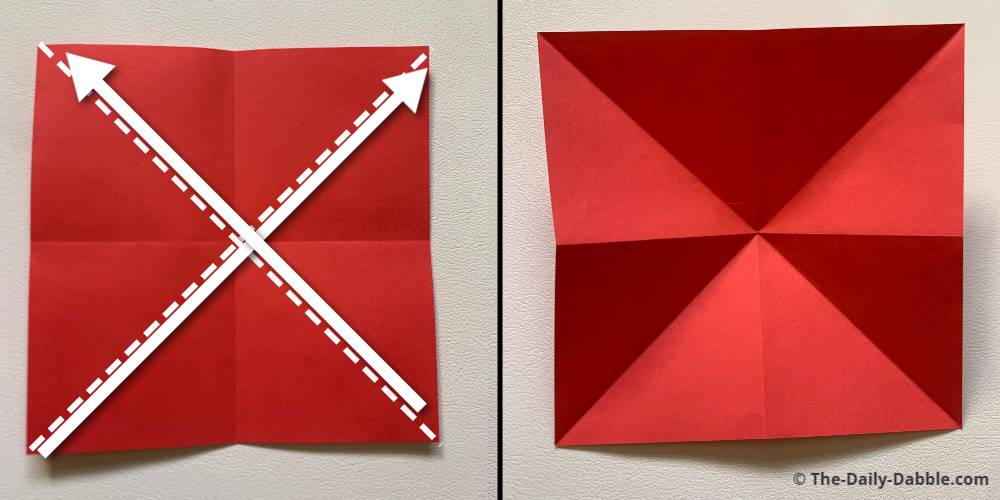 origami rose fold 2