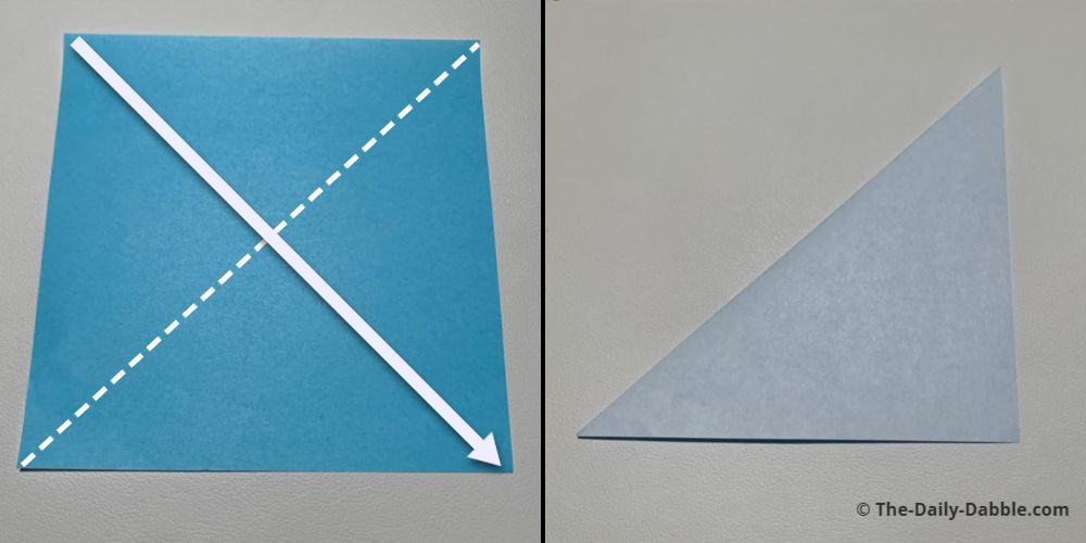 origami sailboat fold 1