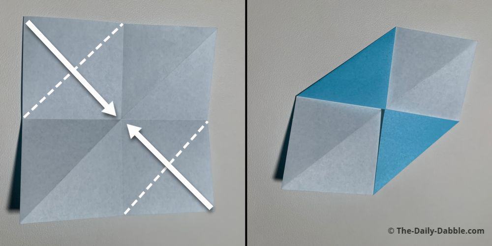 origami sailboat fold 4