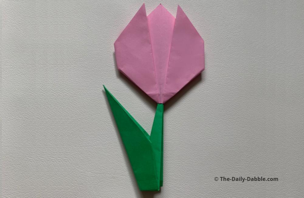origami tulip flower design
