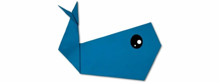 easy origami whale