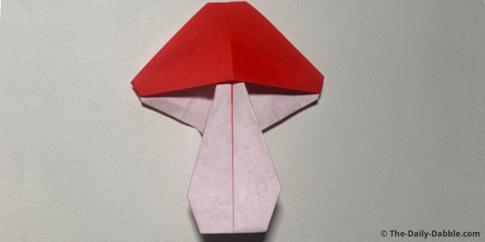 origami mushroom complete
