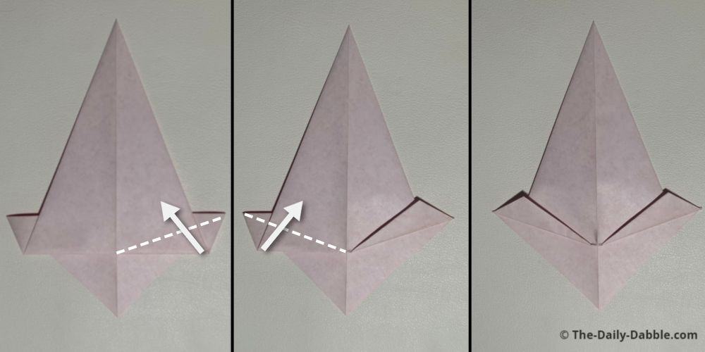 origami mushroom fold 5