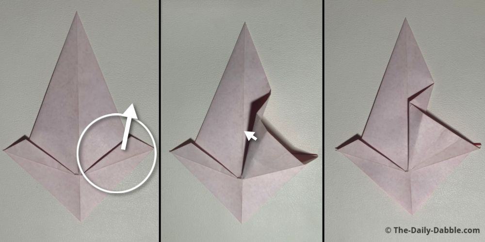 origami mushroom fold 6