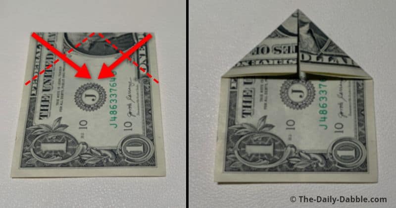 dollar bill origami hat 2
