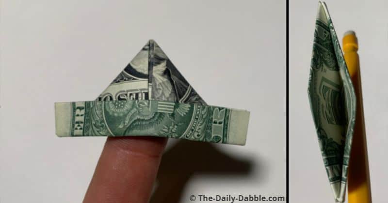 dollar bill origami hat 8