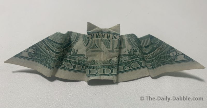 dollar bill origami bat final