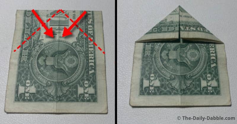 dollar bill origami boat 3