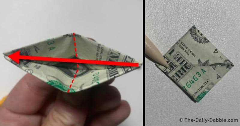 dollar bill origami boat 9