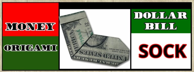 dollar bill origami sock