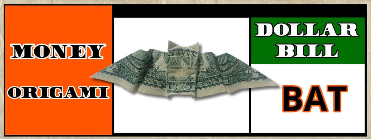 dollar origami bat
