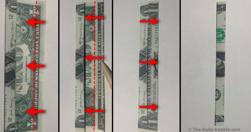 folding dollar bill in sixths 2