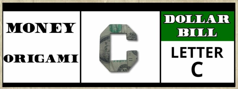 dollar bill origami letter c