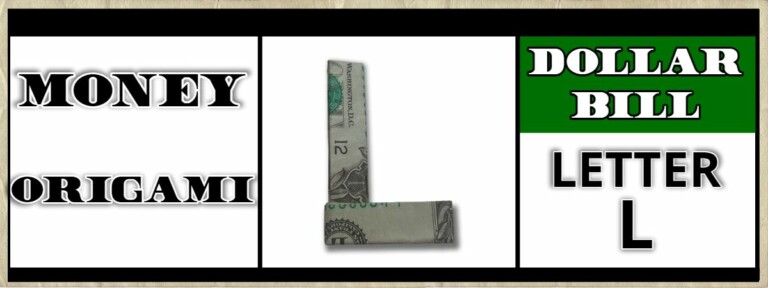 dollar bill origami letter l